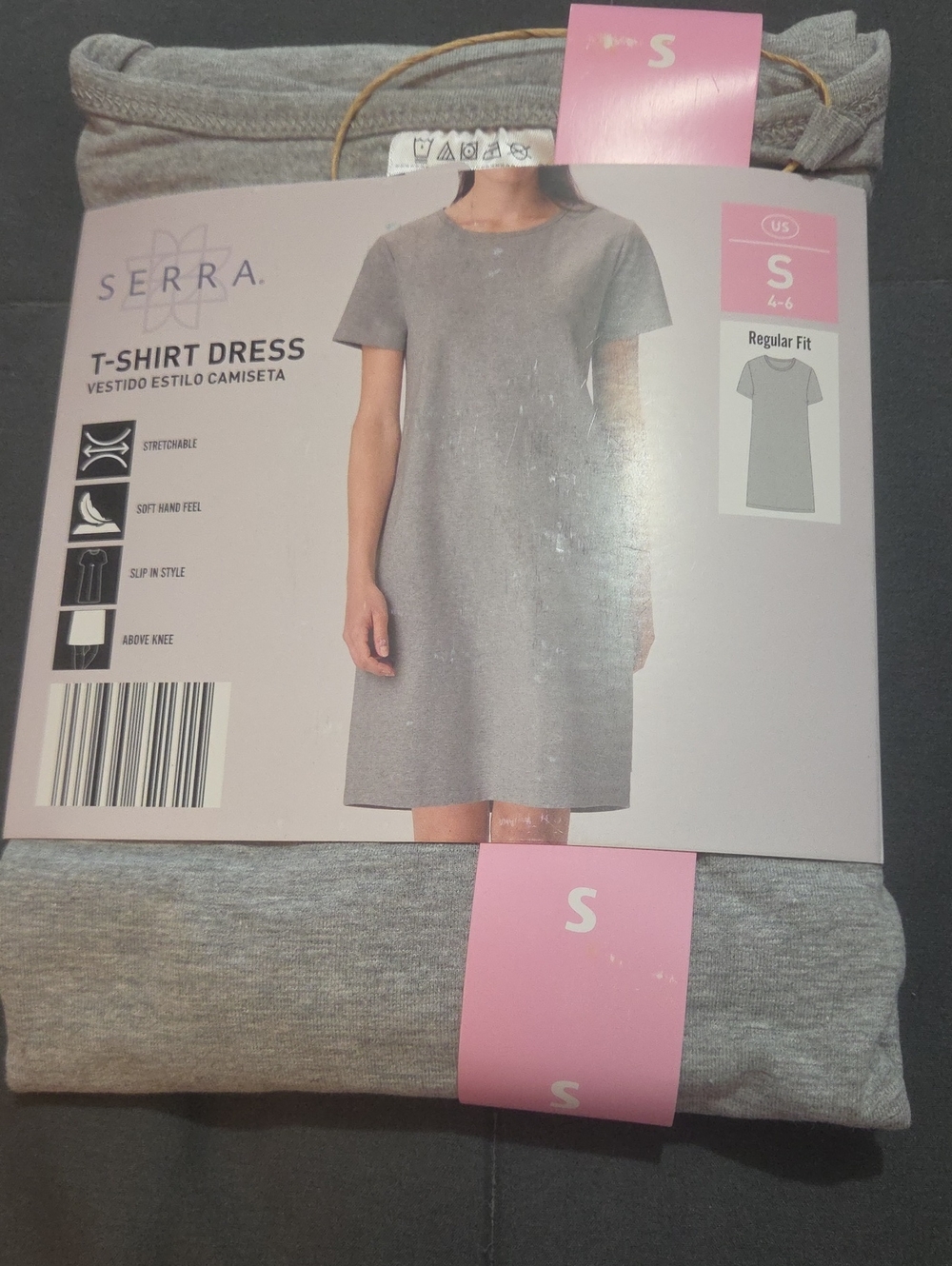 Serra Grey T-Shirt Mini Dress